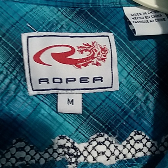 Womens Roper button down shirt medium - Picture 2 of 5